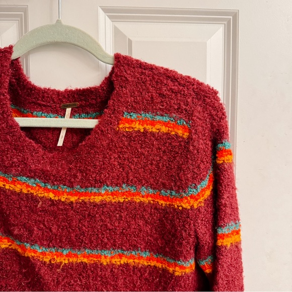 Free People Boxy Crop Fuzzy Sweater - Picture 1 of 7